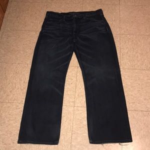 Banana Republic Relaxed Fit Distressed Men’s Jeans in Dark Wash size 35x30